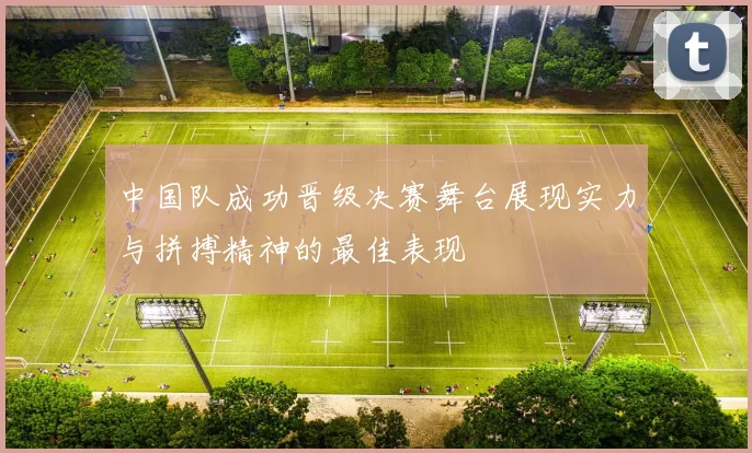 中国队成功晋级决赛舞台展现实力与拼搏精神的最佳表现